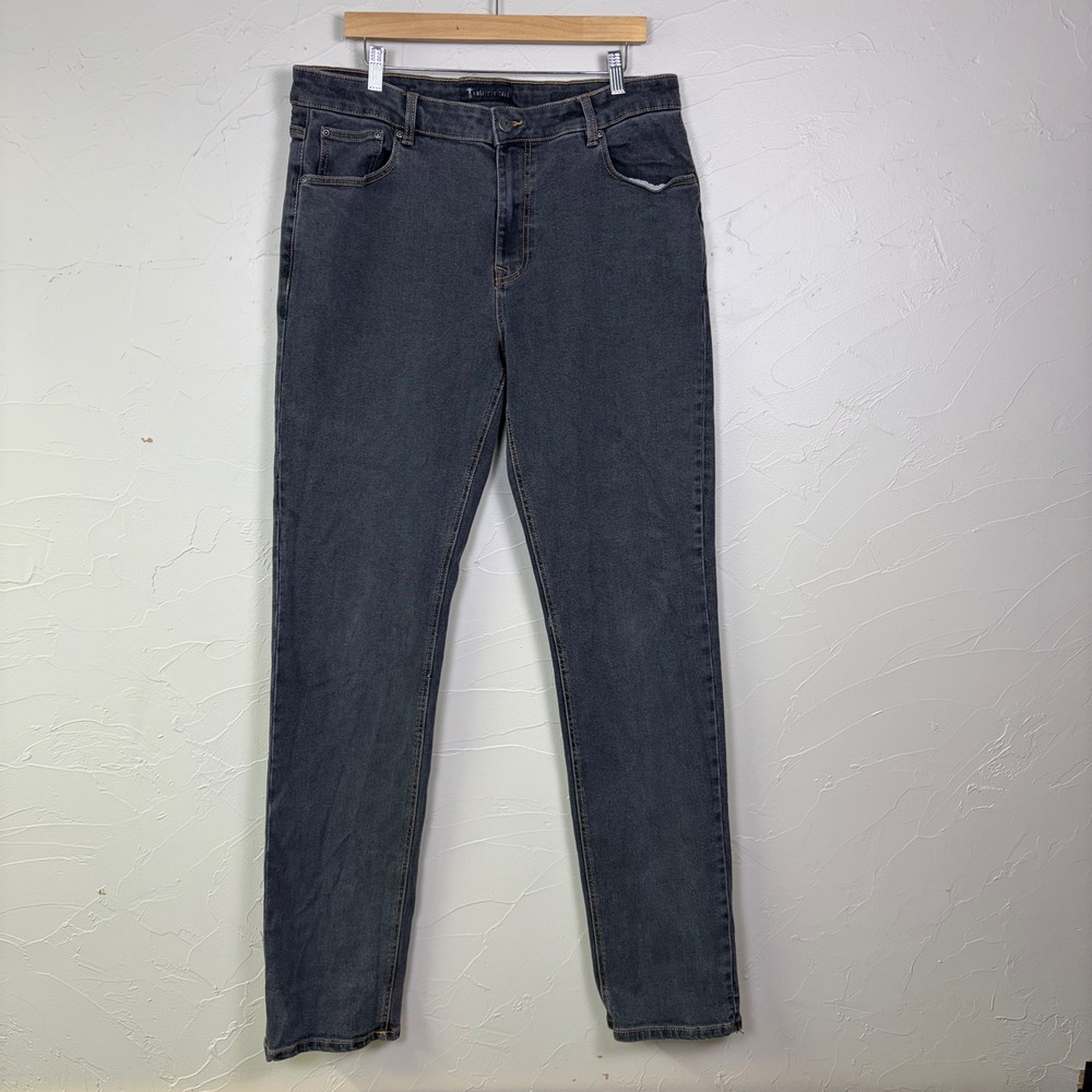 American Tall J1 Straight Fit Jeans Mens 36x40 Dark Grey Denim Extra Long